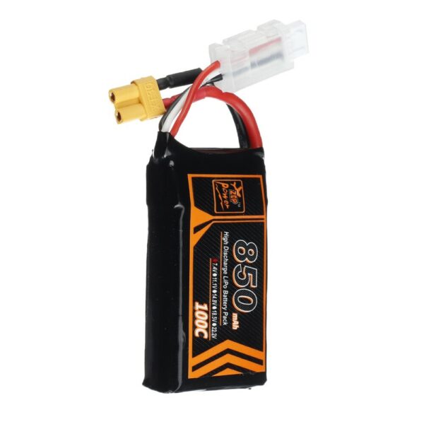 ZOP Power 7.4V 850mAh 100C 2S Lipo Battery XT30 Plug for RC Racing Drone - Image 4