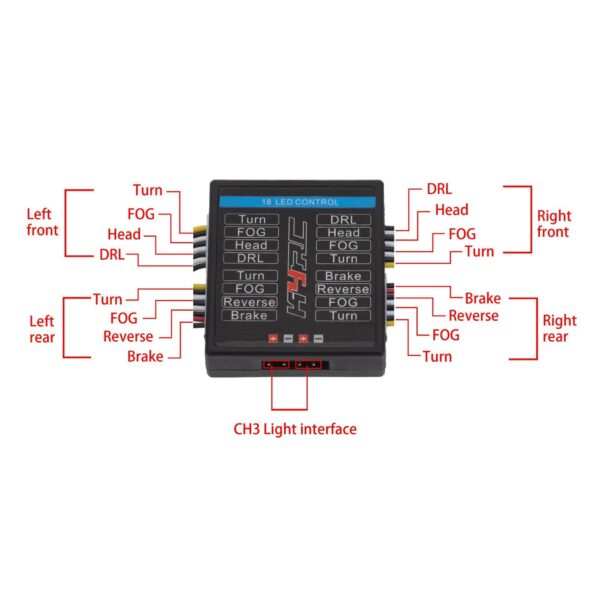 14LEDs RC Car LED Lights Lamp DIY Kit Group for Crawler Truck TRX4 1/8 1/10 Vehicles Models Spare Parts - Image 2