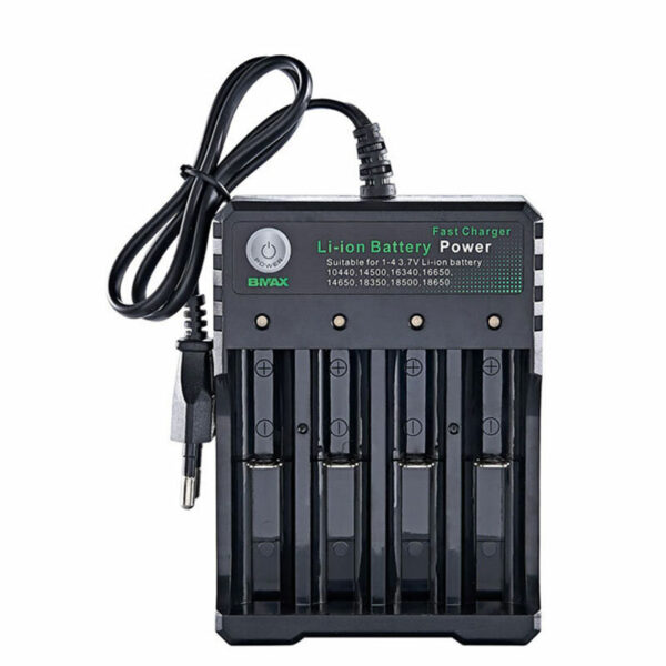 4 Slots 110V/220V 18650 USB Battery Charger for 3.7V Rechargeable Lithium 10440 14500 16340 16650 14650 18350 18500 Batteries - Image 2