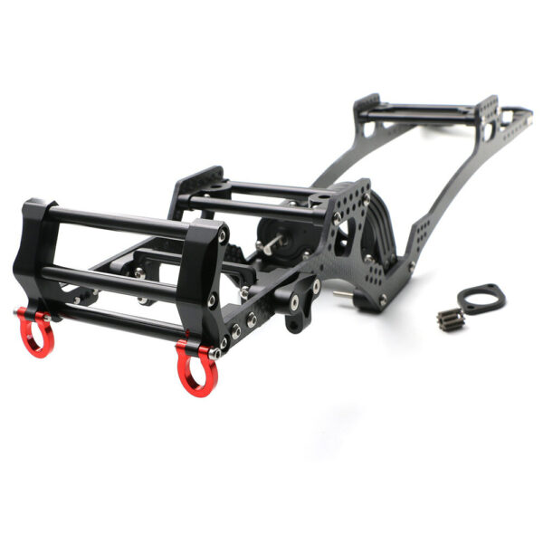 Carbon Fiber LCG Chassis Kit Frame Rail Skid Plate Set for SCX10 1/10 RC Crawler Car DIY Upgrade Parts - Image 2