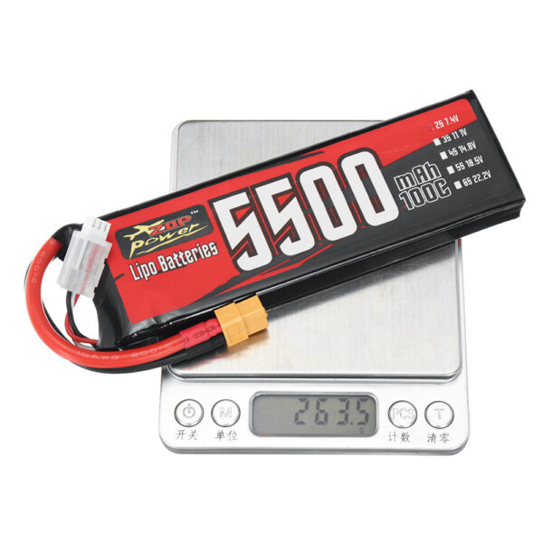 ZOP Power 7.4V 5500mAh 100C 2S 37Wh LiPo Battery XT60 Plug for RC Drone - Image 8