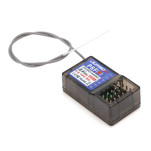 DUMBORC P6F(G) 2.4GHz 6CH RC Receiver Support Gyro for X4 X5 X6 X6PM Radio Transmitter Remote Controller - Image 2