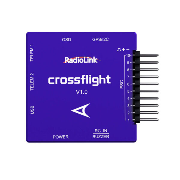 Radiolink Crossflight Flight Controller 2-12S 10 PWM FC wih OSD Module  for FPV Racing Drone RC Car Boat - Image 2