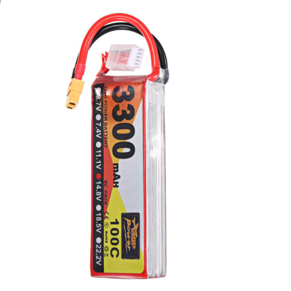 ZOP Power 14.8V 3300mAh 100C 4S Lipo Battery XT60 Plug for RC Helicopter Boat - Image 5