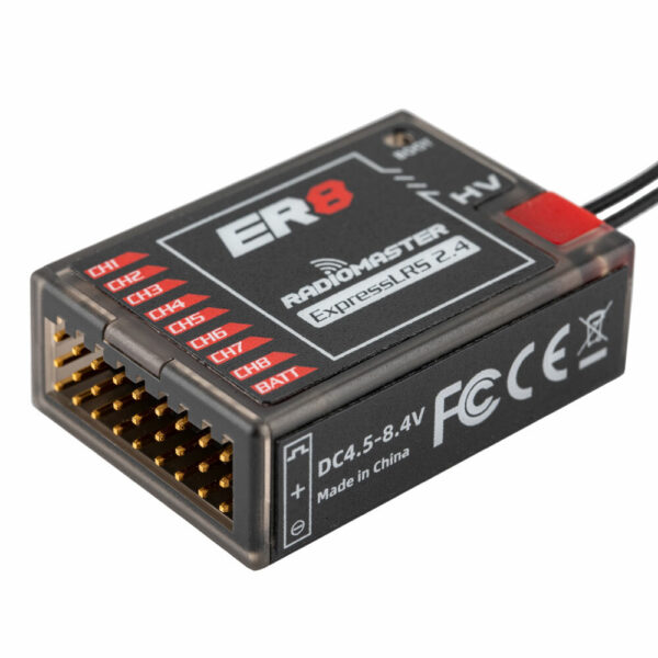 Radiomaster ER8 2.4GHz 8CH ExpressLRS ELRS RX 100mW PWM Receiver Support Voltage Telemetry for FPV RC Drone Airplane Glider - Image 3