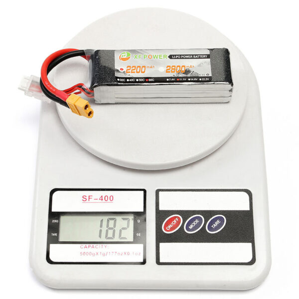 XF Power 11.1V 2200mAh 60C 3S Lipo Battery XT60 Plug - Image 8