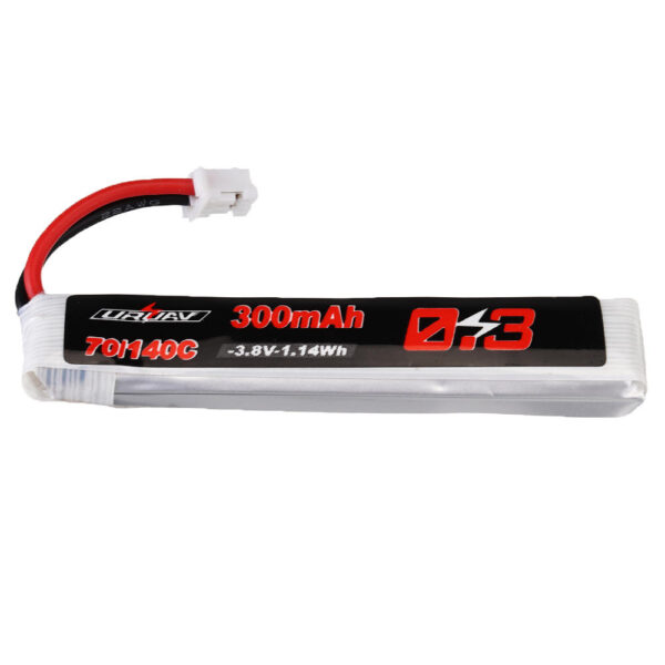 10Pcs URUAV 3.8V 300mAh 70C/140C 1S Lipo Battery PH2.0 Plug for Eachine TRASHCAN Snapper6 7 Mobula7 - Image 6