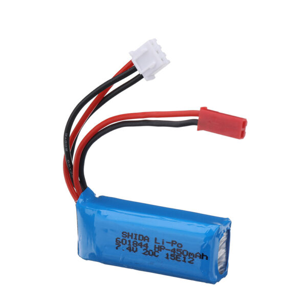 7.4V 450mAh 20C 2S LiPo Battery JST Plug for K989 K969 K979 1/28 RC Car - Image 2