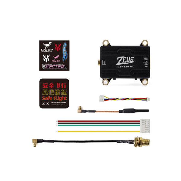 HGLRC ZEUS VTX 5.8GHz 40CH PIT/25/200/800/1600/2500mW 2.5W MMCX FPV Transmitert for RC Drone Long Range DIY Parts - Image 4