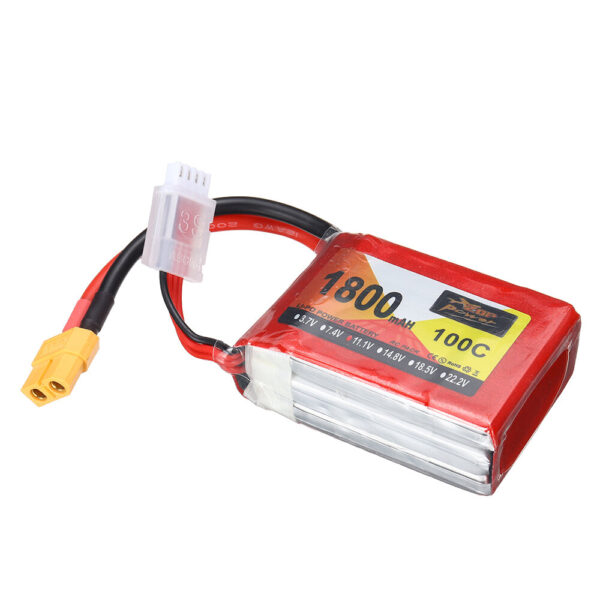 ZOP Power 11.1V 1800mAh 100C 3S  LiPo Battery XT60 Plug for RC Drone - Image 1