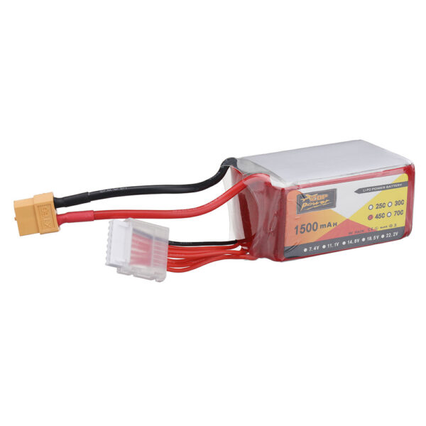 ZOP POWER 22.2V 1500mAh 45C 6S LiPo Battery XT60 Plug for RC Drone - Image 2