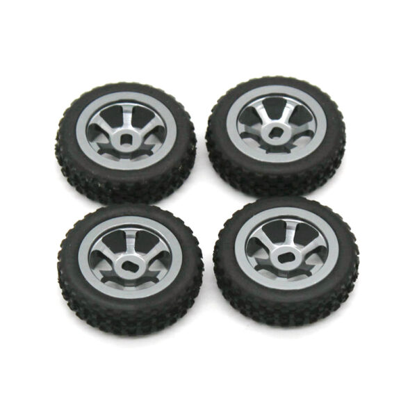 4Pcs 1/28 Metal Rally Tire for Wltoys 284131 K989 K979 RC Car Vehicle Models Parts - Image 1