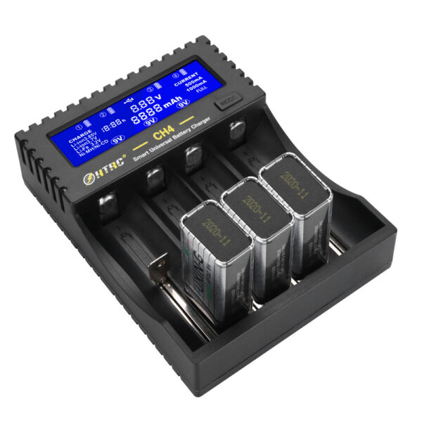 HTRC CH4 Battery Charger Li-ion Li-fe Ni-MH Ni-CD Smart Fast Charger for 18650 26650 6F22 9V AA AAA 16340 14500 Battery Charger - Image 1