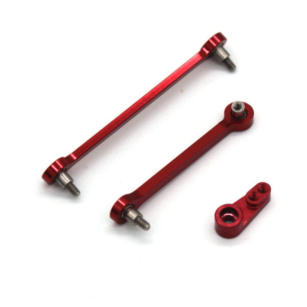 2PCS Upgraded Metal Steering Linkage Rod Servo Arm for Wltoys 284131 284010 284161 K989 K969 1/28 RC Cars Vehicles Models Parts - Image 1