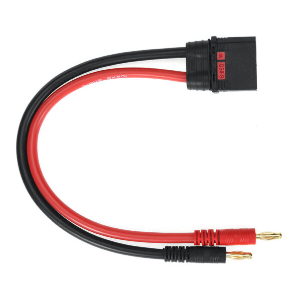 QS8 Male Plug to 4.0 Banana Plug 10AWG 250mm Charging Extension Cable - Image 2