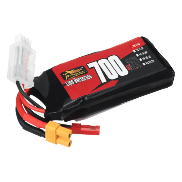 ZOP Power 2S 7.4V 700mAh 105C 5.18Wh LiPo Battery XT30 Plug for RC Car Helicopter - Image 2