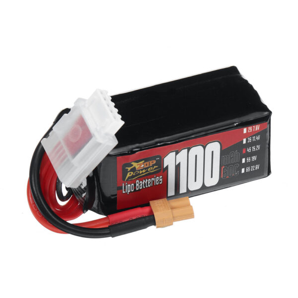 ZOP Power 4S 15.2V 1100mAh 60C 16.72Wh LiPo Battery XT30 Plug for GEPRC Tern LR40 FPV Racing Drone - Image 4