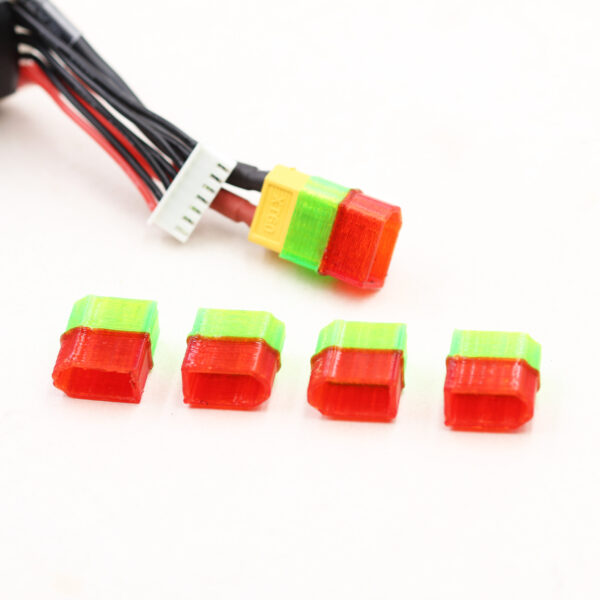 5Pcs QY3D TPU AMASS XT60 Plug Connector Protective Case Cover for RC FPV Racing Drone Lipo Battery Spare Part - Image 2