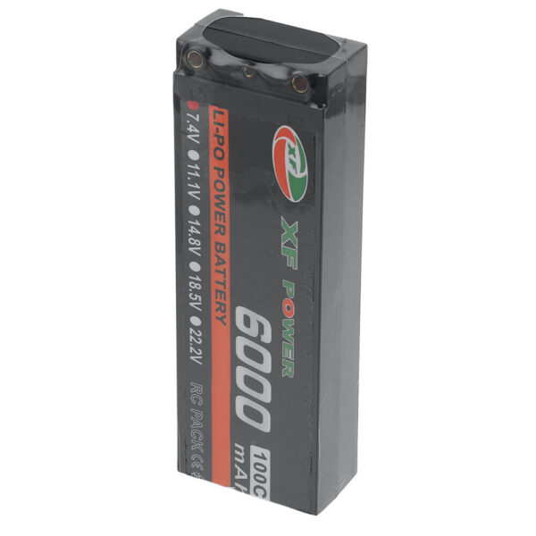 XF POWER 7.4V 6000mAh 100C 2S LiPo Battery T Deans Plug for RC Drone - Image 4