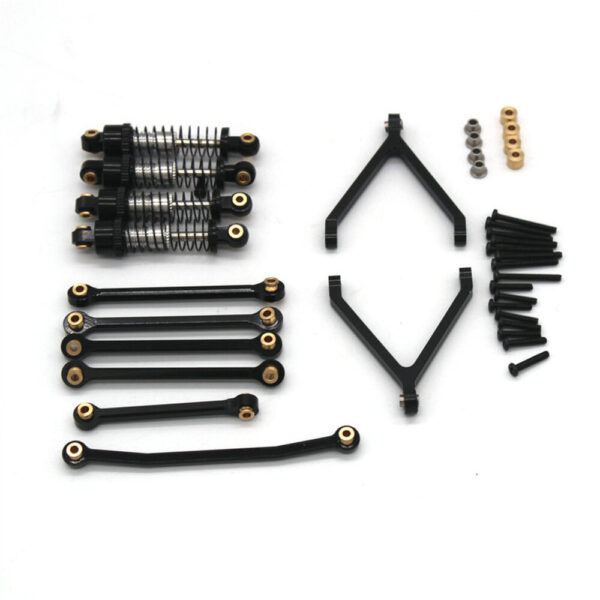 Upgraded Metal Shocks Linkage Rods Set for FMS FCX24 12401 POWER WAGON 1/24 RC Car Vehicles Model Spare Parts - Image 3