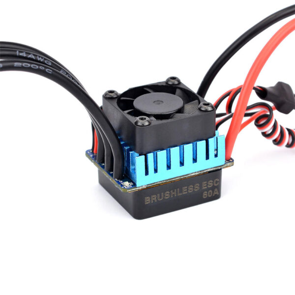 Surpass Hobby 60A Brushless ESC Partly Waterproof For 1/10 RC Car Support 2s 3s Battery - Image 1