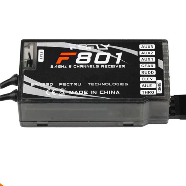 FSFLY F801 2.4GHz 8CH PPM DSM-X/DSM2 Receiver Support Spektrum DX6 DX7 DX8 DSM2 JR Transmitter for RC Helicopters Airplane - Image 2