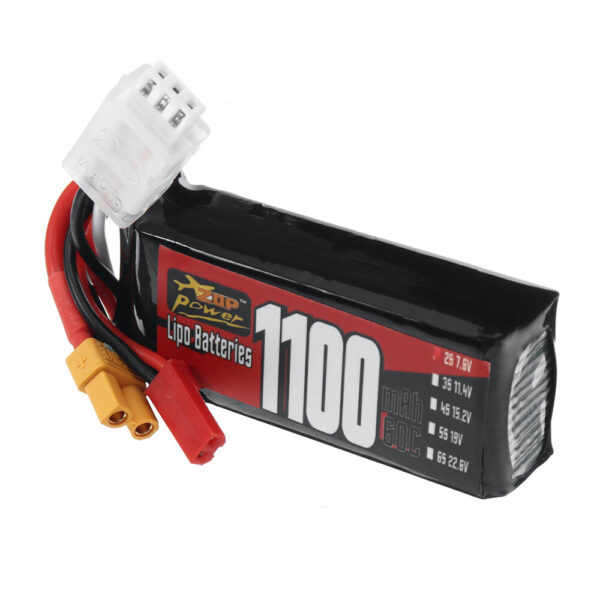 ZOP Power 2S 7.6V 1100mAh 60C 8.36Wh LiPo Battery XT30 Plug for RC Car - Image 3