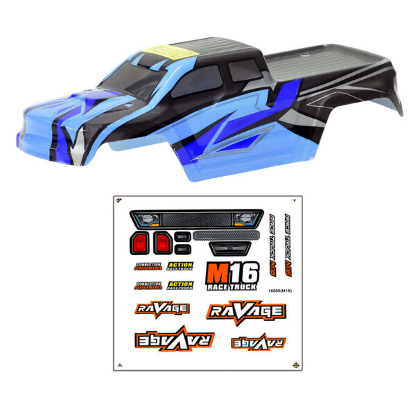 HBX Haiboxing 16889 16889A PRO 1/16 RC Car Parts Body Shell w/ Sticker Vehicles Models Spare Accessories M16-B002 M16039 - Image 3