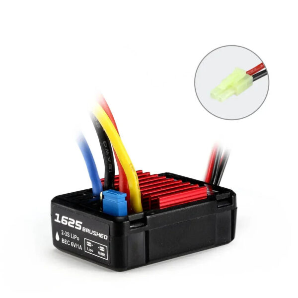 Hobbywing QuicRun 1625 25A WP1060 60A 1080 0880 80A Waterproof Brushed ESC RTR for 1/8 1/10 1/16 1/18 RC Car Truck Crawler - Image 1