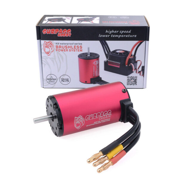 Surpass Hobby 4076 KK Series 2-4S Brushless Waterproof Motor 1350/1550/1700/2000/2250KV for 1/8 RC Car - Image 8