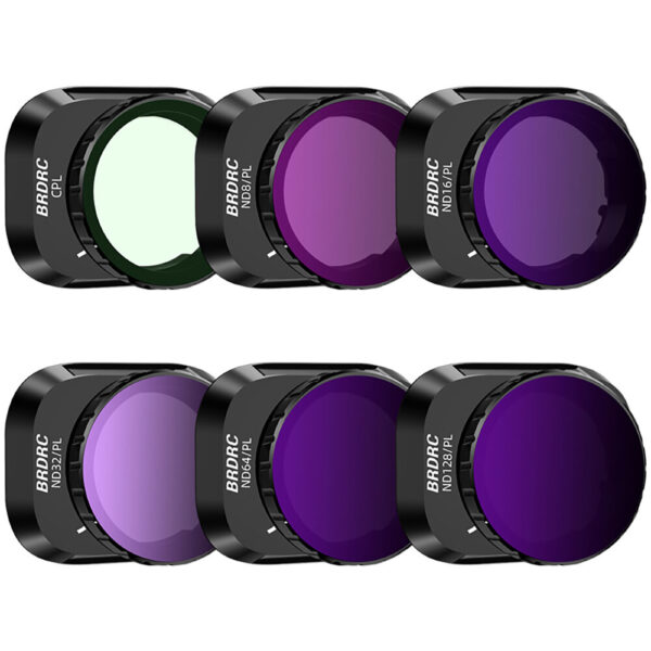 BRDRC Camera Lens Filter Adjustable UV CPL ND4 ND8 ND16 ND32 Combo Set for DJI MINI 4 PRO RC Drone Quadcopter - Image 2