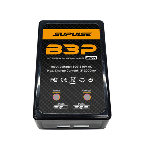 SUPULSE B3P AC 100-240V 2000mA 25W Lipo Battery Balance Charger for 2S 7.4V 3S 11.1V Lipo Battery - Image 2