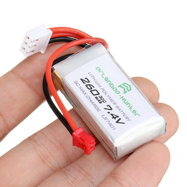 Orlandoo Hunter 7.4V 260mAh 30C 2S Lipo Battery PH2.0 Plug for OH32A02 OH32A03 OH35A01 1/32 1/35 RC Car - Image 7