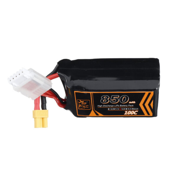 ZOP Power 14.8V 850mAh 100C 4S Lipo Battery XT30 Plug for RC Racing Drone - Image 2