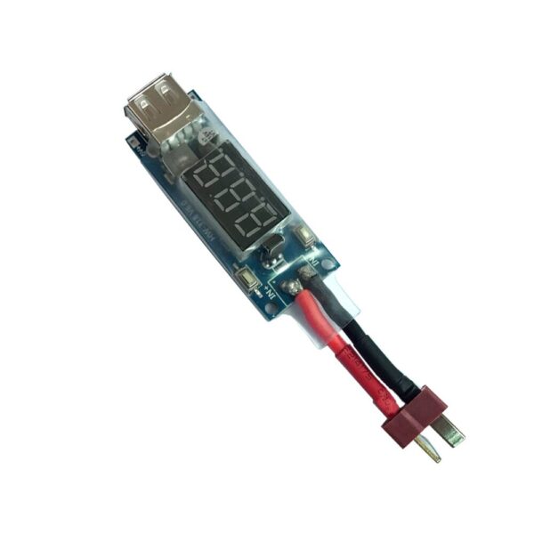 2-8S LiPo Battery Voltage Display Charger Converter XT60 T Plug to Micro USB Board - Image 3