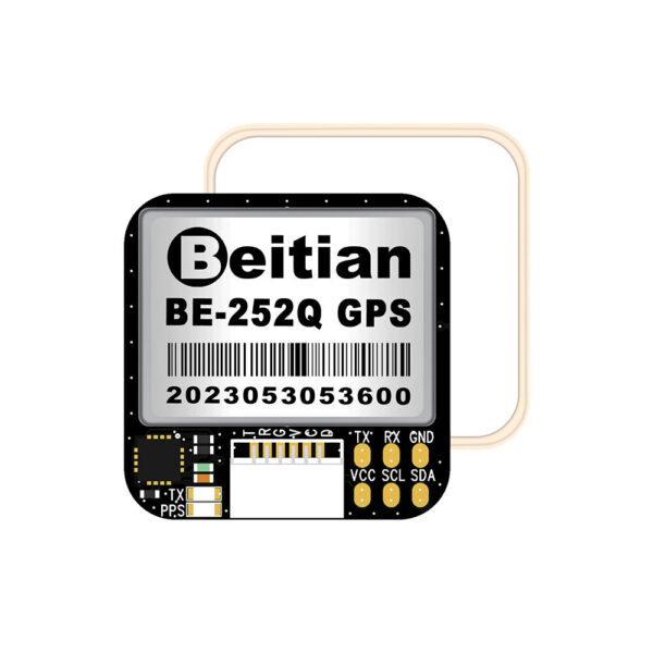 Beitian BE-252Q GPS Module With QMC5883 Compass NMEA UBX Dual Protocol M10050 Chip Drone UAV GNSS Receiver Module for FPV Return Rescue Racing Drone RC Airplane Compatible F4 F7 Flight Controller - Image 3