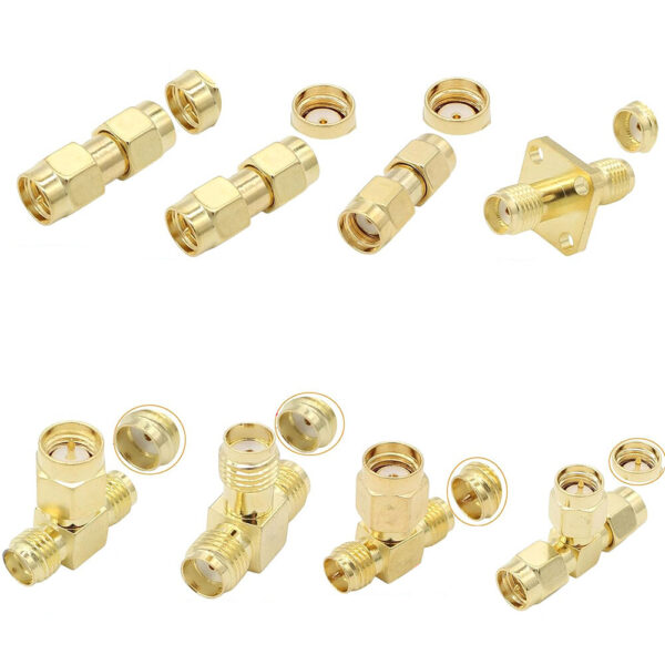 20PCS SMA Connector Type SMA Adapter 90 Degree SMA Connector SMA to RP SMA Plug SMA Coupler for FPV Antennas - Image 2