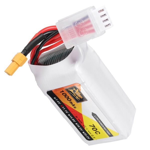 ZOP Power 11.1V 1000mAh 70C 3S Lipo Battery XT30 Plug - Image 2