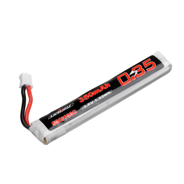 5Pcs URUAV 3.8V 350mAh 50/100C 1S Lipo Battery PH2.0 Plug for RC Racing Drone - Image 6