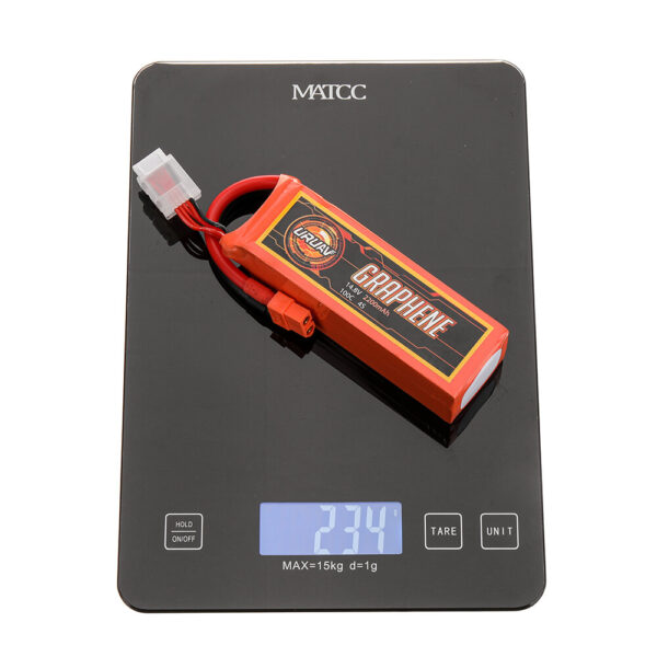 URUAV GRAPHENE Power 14.8V 2200mAh 100C 4S LiPo Battery XT60 Plug for RC Drone - Image 9