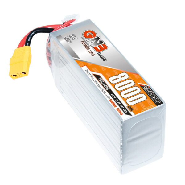 Gaoneng GNB 22.8V 8000mAh 70C 6S LiPo Battery  EC522 / XT60 / XT90 / T Plug for RC Drone - Image 1