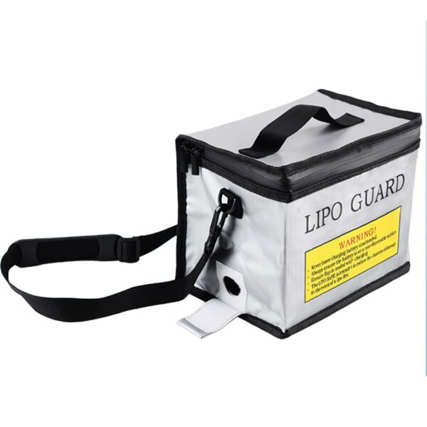 Lipo Battery Safety Bag 215x145x165mm Portable Explosion-proof Fireproof Storage Bag For RC Drone Batteries - Image 2