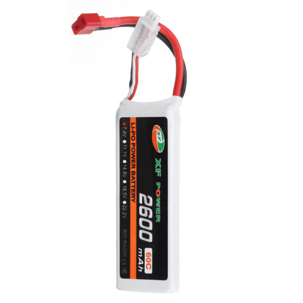 XF POWER 7.4V 2600mAh 60C 2S Lipo Battery T Plug for Wltoys 1/14 144001 RC Car Upgrade Parts - Image 8