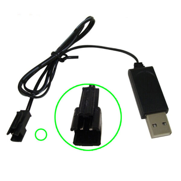 1S 3.7V USB Charging Cable Charger Micro-USB PH1.25 JST SM Plug for RC Drone Quadcopter Lipo Battery - Image 1