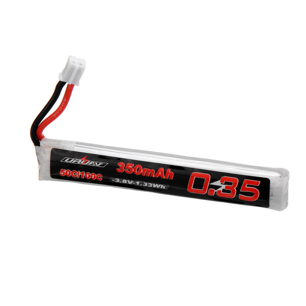 5Pcs URUAV 3.8V 350mAh 50/100C 1S Lipo Battery PH2.0 Plug for RC Racing Drone - Image 5