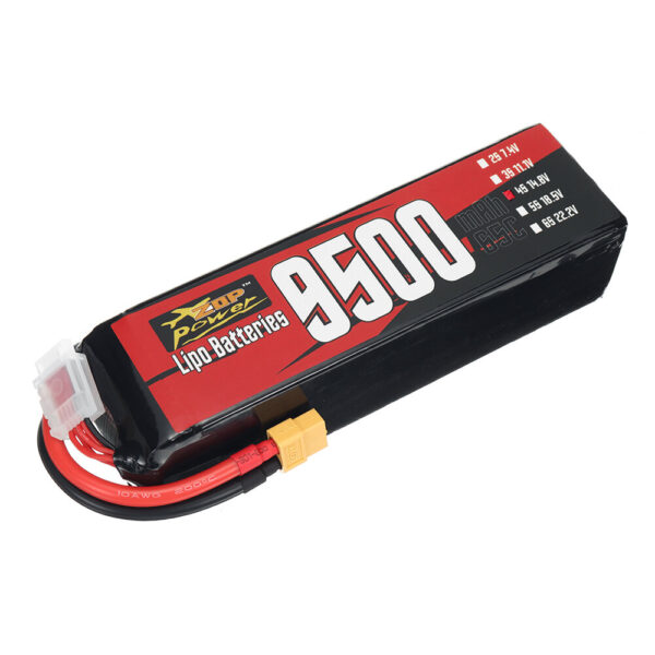 ZOP Power 4S 14.8V 9500mAh 65C 140.6Wh LiPo Battery XT60 Plug for Long Range RC FPV Racing Drone - Image 2