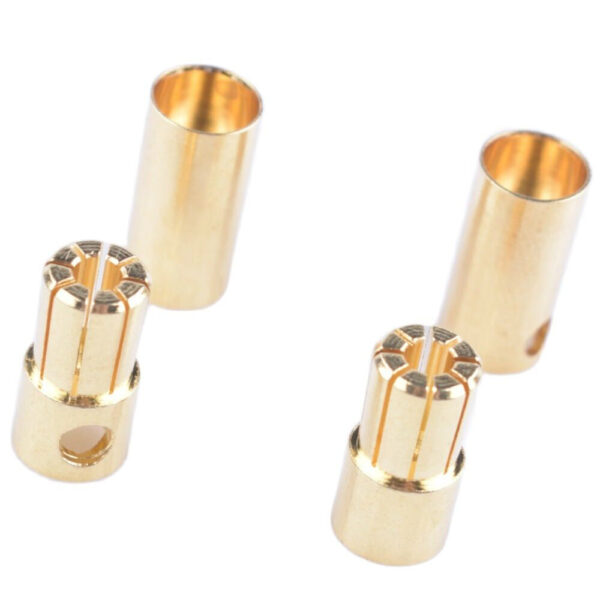 5 Pairs 6.5mm Banana Plug Connector 80A Steady Current Gold-Plated Brass Banana Head - Image 3