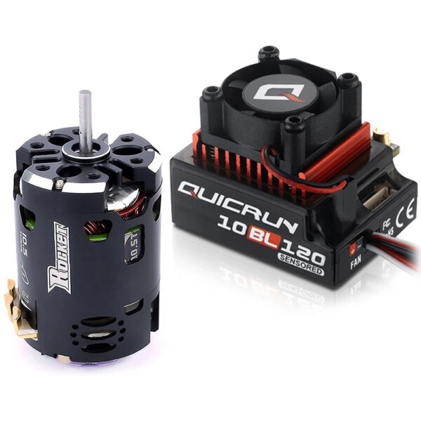 Hobbywing Sensored Brushless 10BL120 G2 ESC+Rocket 540 V3 Motor Combo for 1/10 Drift RC Car Parts - Image 1