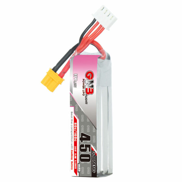 Gaoneng GNB 11.4V 450mAh 80C 3S HV LiPo Battery XT30 Plug for RC Drone - Image 4