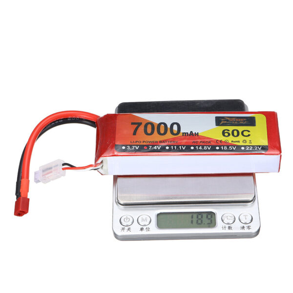 ZOP Power 7.4V 7000mAh 60C 2S LiPo Battery T Deans Plug for RC Drone - Image 9